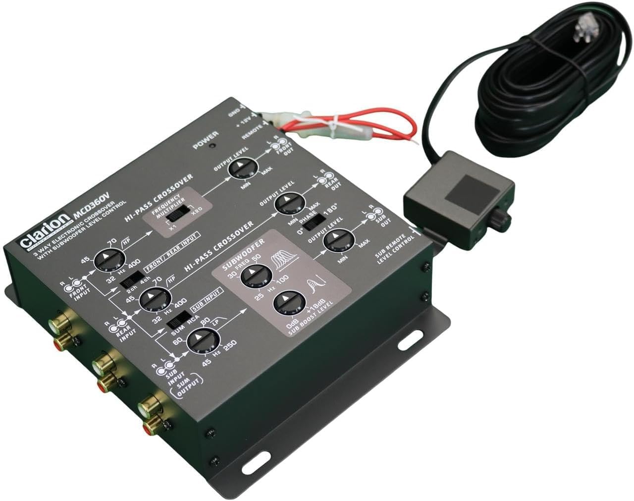 Clarion MCD360V 3‑Way Electronic Crossover