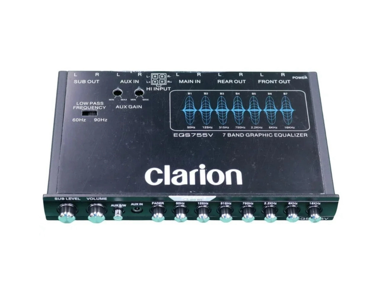 Clarion EQS755V 7‑Band Graphic Equalizer