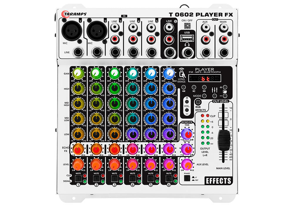 Taramps Mixer T 0602 Player FX Multicolor