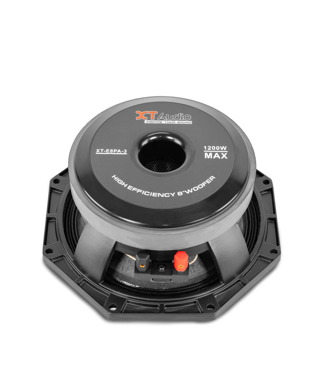 XT Audio Speakers 8'' Ferrite Speakers XT-E8PA-3  8in 1200W